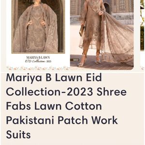 Pakistani Maria B Dress Material