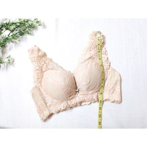 Nude Lace padded High Quality Bra totally like new