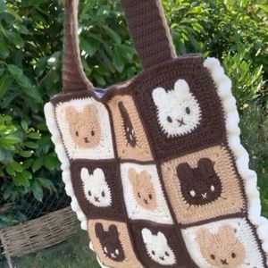 Crochet Multi Colour Of Miffy Tote Bag