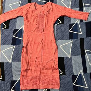 PEACH KURTA