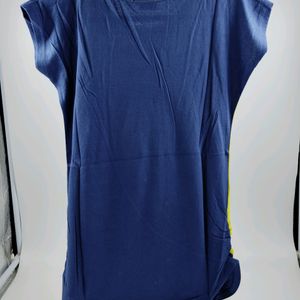 Colour Block Tshirt (Dark Blue)