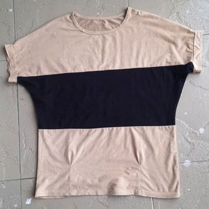 Oversized double colored T shirt