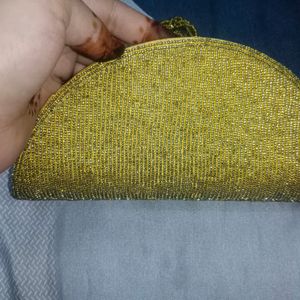 New Golden Bridal Clutch Fancy  For Women