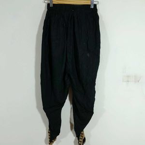 Black Beads Work Dhoti Pant For Women's