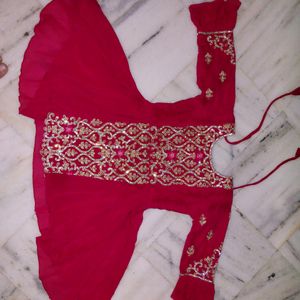 Marjenta Pink Kurta Pyjama Duppata Set