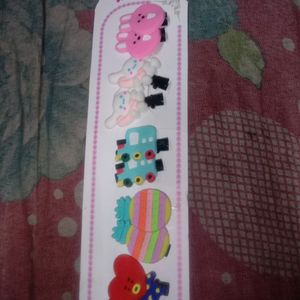 Strawberry 30 Pc Girlish Hair Tiktak Clips