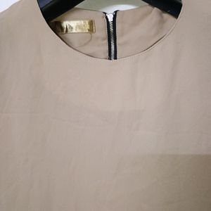 Tan Colour Georgette Top