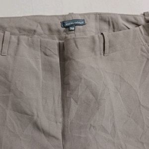 Khaki coloured trousers