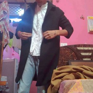 Long Coat Black Colour