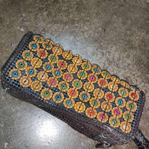 Handmade Beaded Clutch From Goa