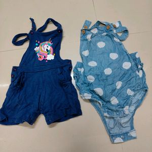 Girls Branded 2 Rompers