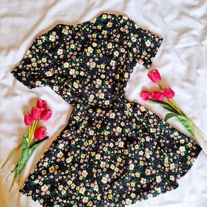 Cute Korean Brand Floral Dress