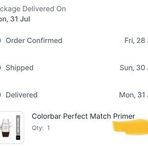 BRAND NEW Colorbar Primer (Perfect Match) 30ml