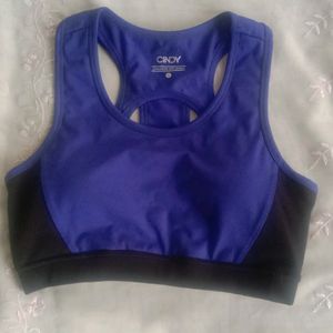 Blue n black active wear