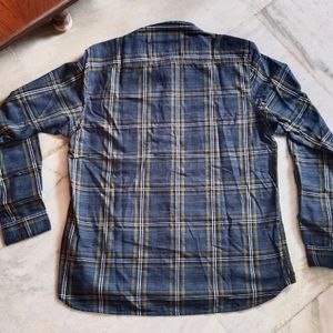 Dark Blue Checkered Shirt