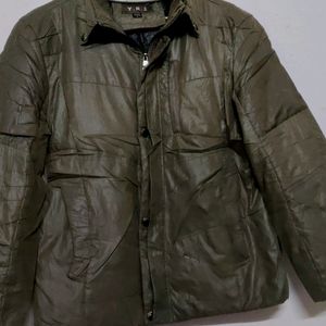 Zip-front Military Green Jacket