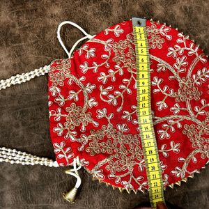 Festival Season Offer Women’s Red Potli Bag😍❤️