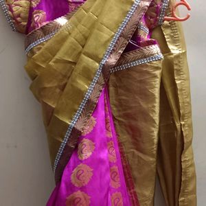 Girl Baby Stitched Saree