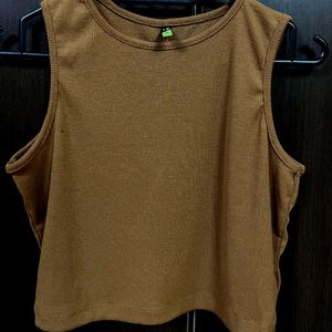 Brown Tank Top- Tokyo Talkies (M)