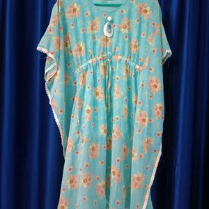 Blue Kaftan Kurti