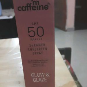 A shimmer sunscreen spray with Spf50 ,PA++++