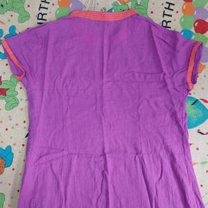 A Casual Lavender Kurti