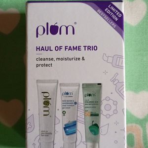 Plum Face Wash, Moisturizer, Sunscreen