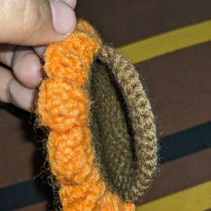 Crochet Handmade Sunflower Coin Purse