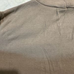 Ribbed Cotton Sweatshirt