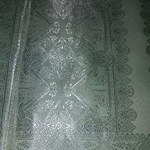 Organza Saree with Banarasi silver jari Border