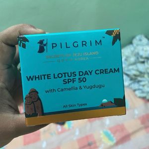 PILGRIM Korean White Lotus Face Cream with SPF 50