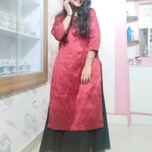 Maroon Ethnic Kurta