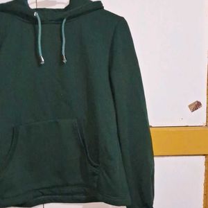 Dark Green Hooded Sweatshirt