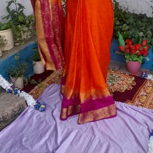 Orange Saree