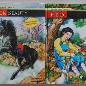 Set Of 2 Children StoryBook Black Beauty And Heidi