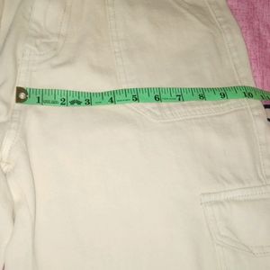 Beige Cargo Jeans