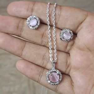 American Diamond Jewellery Set