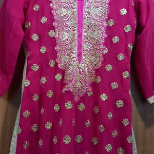 Pink Heavy Kurta