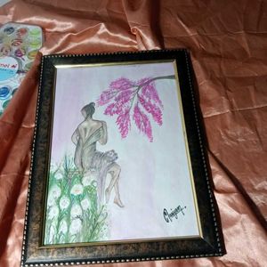 Girl Painting Frame