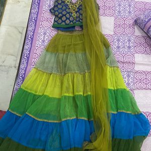 Green Lehnga!!