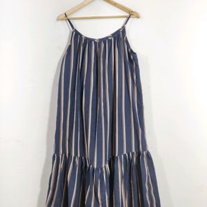 Blue Drop Waist Dress ( Women)