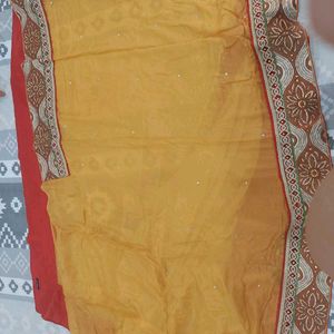 Ethnic Yellow Saree