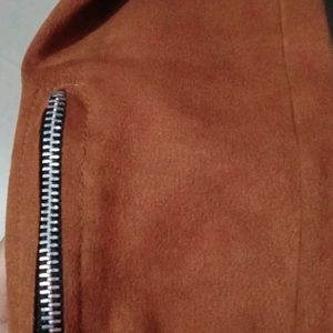 Brown Crop Jacket