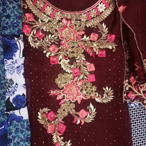 Beautiful Unstitched Suit With Inner Fabric