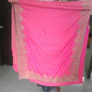 Pink Saree.