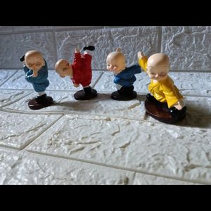 Kungfu Monh Set Of 4