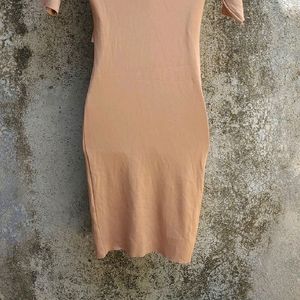Zara Sexy Nude Bodycon Dress 💅🏻