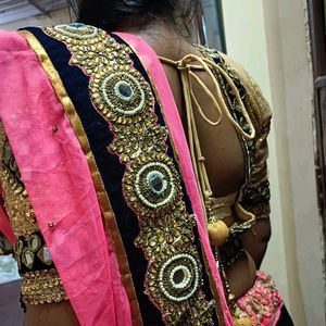 Pink&Blue Choli