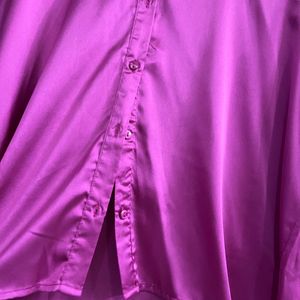 Pink Satin Shirt