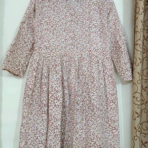 NAYO Printed Pink Dress For Women